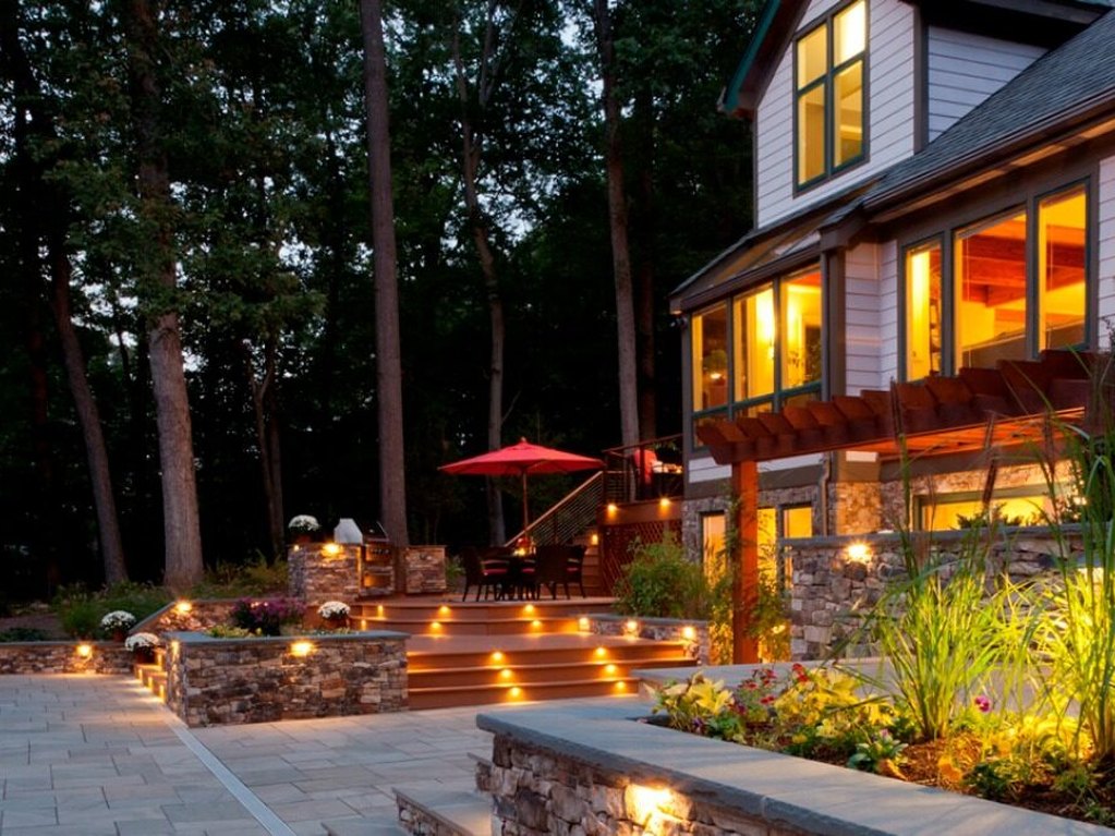 Deck, Patio & Outdoor Living Lighting — example of the finished effect